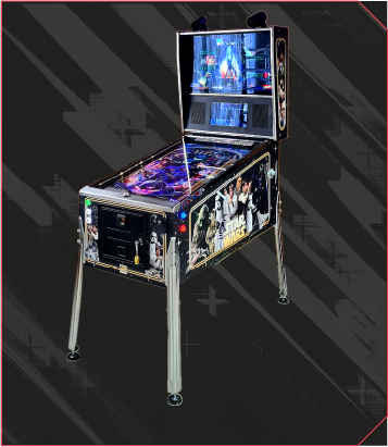 a close-up of a pinball machine